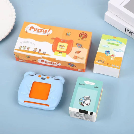 🧠 Máquina de Aprendizaje con Tarjetas Bilingües ¡Juega, escucha y aprende en dos idiomas!